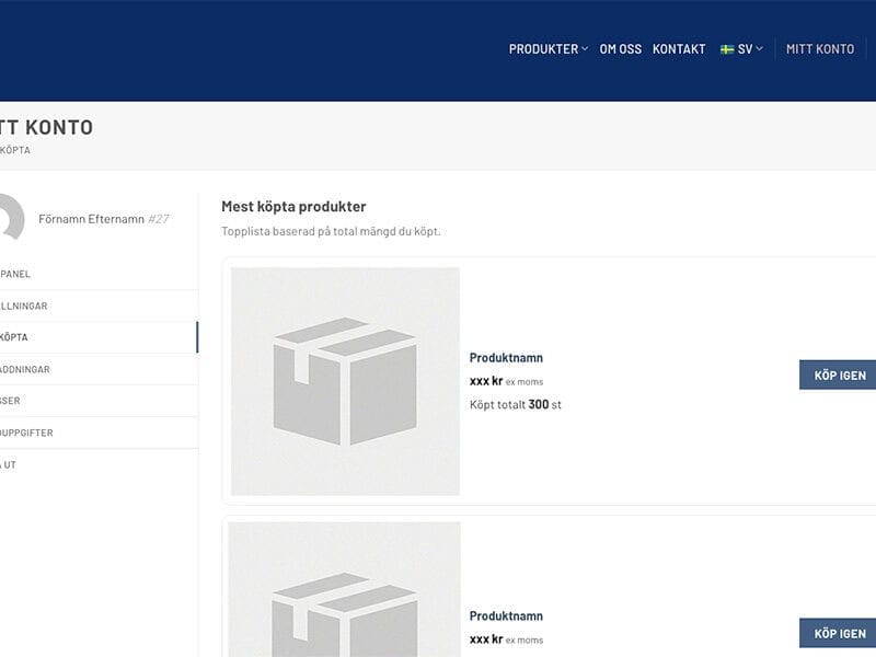 Mest köpta flik i Woocommerce