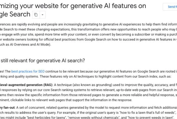 Googles officiella guide kring AI-optimering och AI-sök
